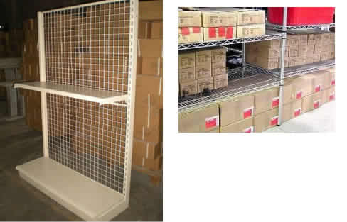 Supermarket Display Mesh Shelf of Multi Tier Shelving Panels